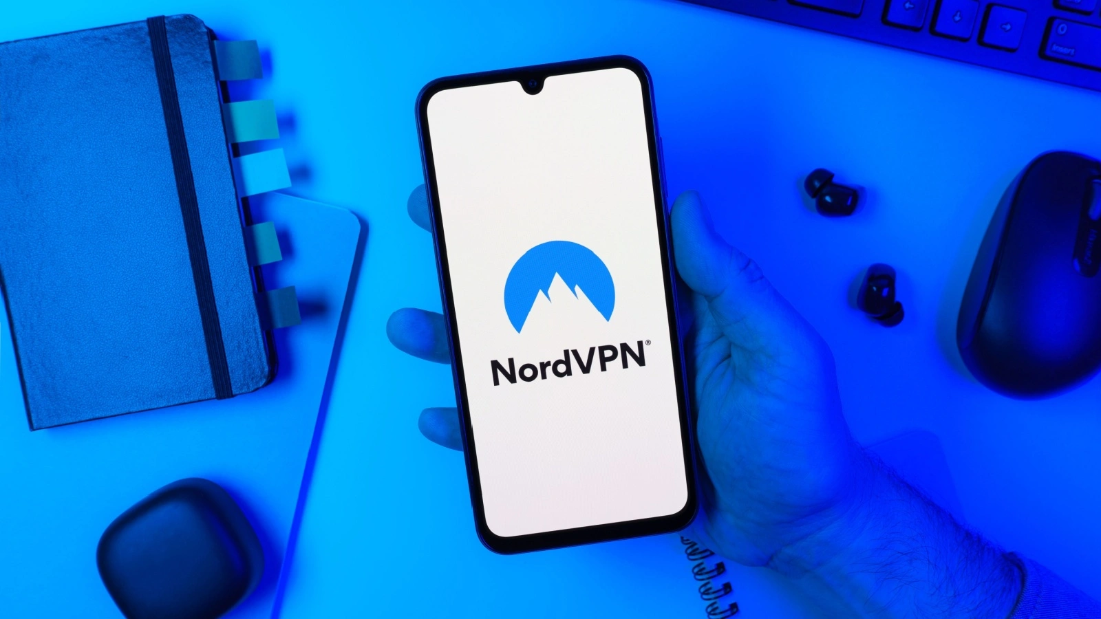 Interface NordVPN sur macOS : carte, serveurs et connexion active